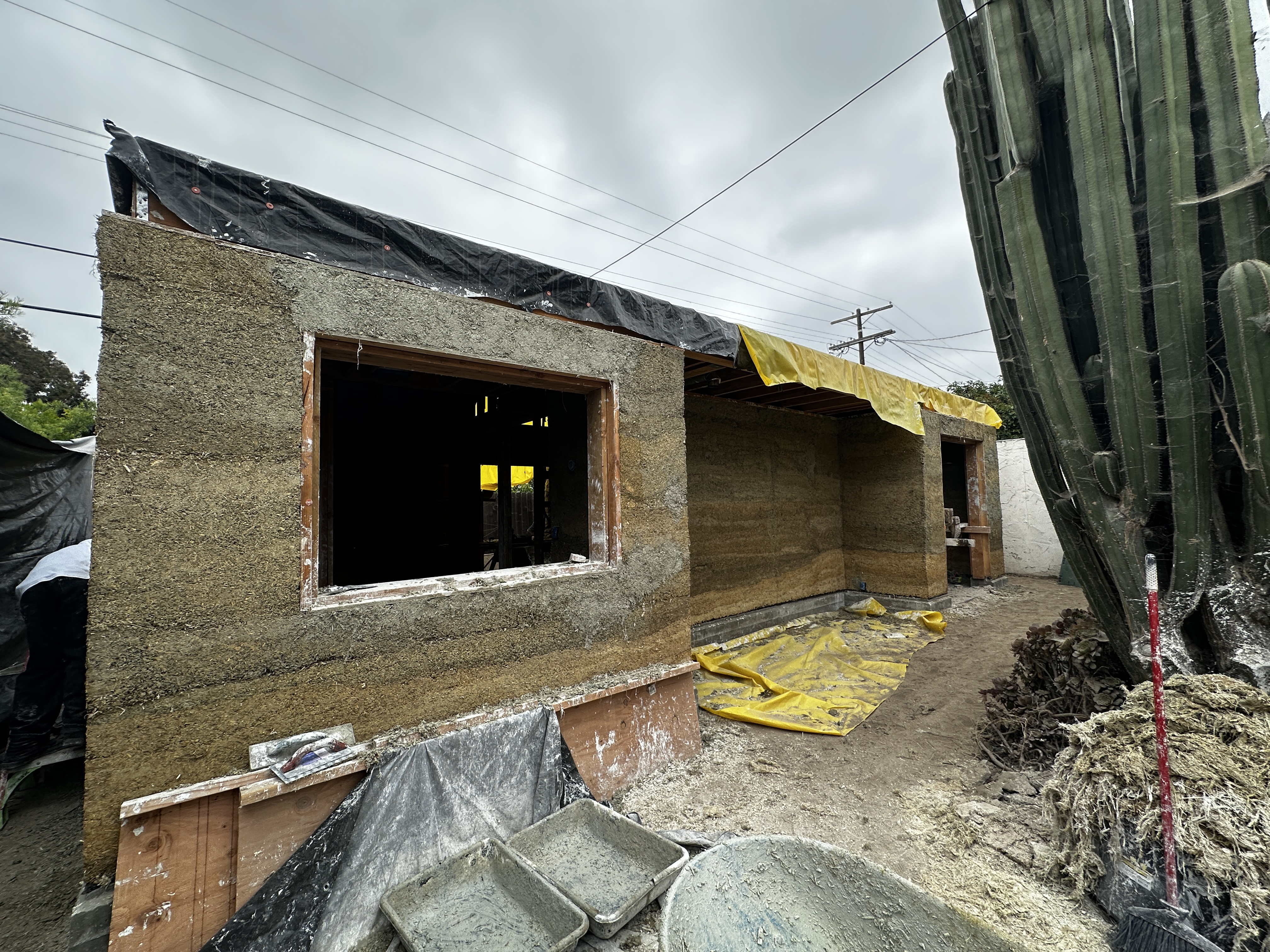 Exterior of the Atwater Village hempcrete ADU